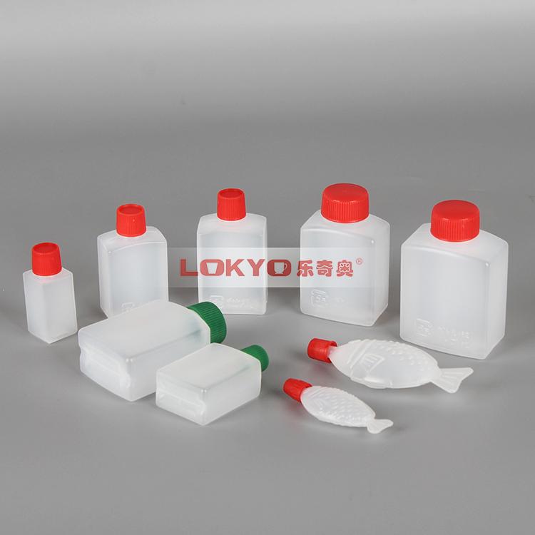 Plastic mini sauce bottles