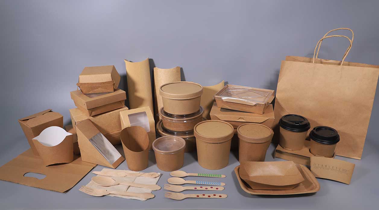 Paper Lunch Box Used in Fast Food Restaurant