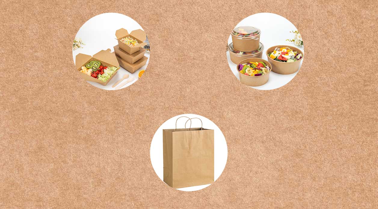 Popular Kraft Paper Takeout Packaging